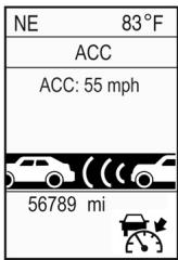 Chrysler 300 (2012) - Programmation d'une vitesse à l'aide du régulateur de vitesse adaptatif - 1