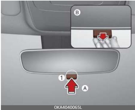 KIA Carnival (2021) - Nettoyage du rétroviseur - 1