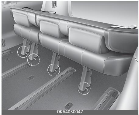 KIA Carnival (2021) - Pour ranger le siège de la 3e rangée - 3