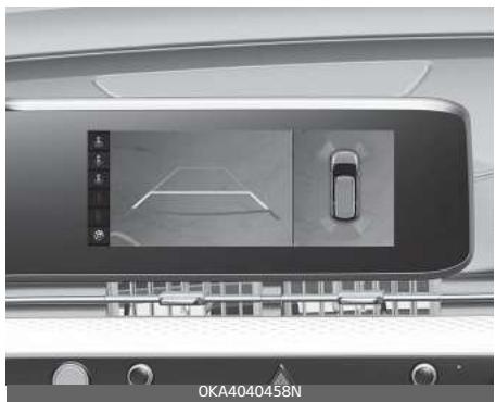 KIA Carnival (2021) - Guidage de stationnement en vue de dessus - 5