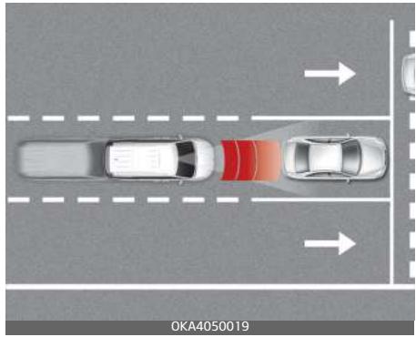 KIA Carnival (2021) - Assistance à l'évitement de collision frontale (FCA) - (fusion de capteurs) (selon l'équipement) - 1