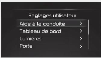 KIA Carnival (2021) - Mode Réglages utilisateur - 1