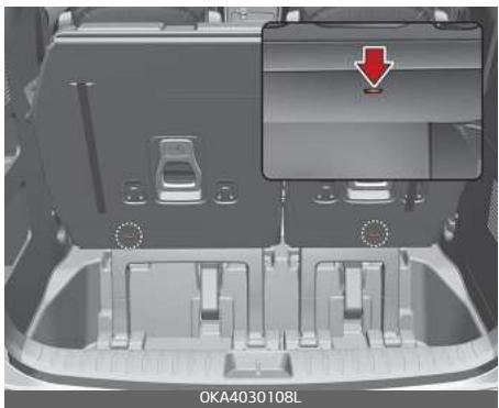 KIA Carnival (2021) - Fixation d'un siège à retenue pour enfant avec un système « d'ancrage de fixation ». - 4