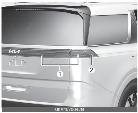 KIA Carnival (2021) - Remplacement du clignotant arrière, du feu de recul (type d'ampoule) - 2