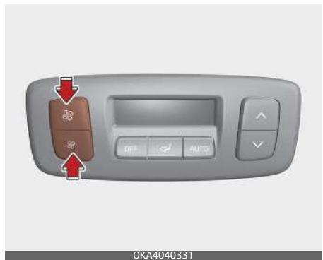 KIA Carnival (2021) - Contrôle de la vitesse du ventilateur arrière - 2