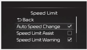 KIA Carnival (2021) - Limitation de vitesse - 1
