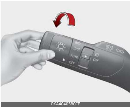 KIA Carnival (2021) - Lampe frontale automatique (position OFF) - 1