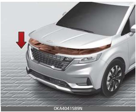 KIA Carnival (2021) - Avertissement de capot ouvert - 2