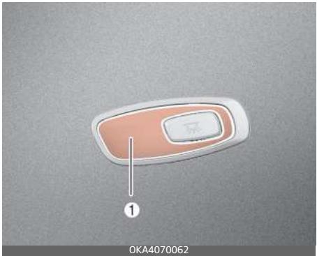 KIA Carnival (2021) - Remplacement d'une lumière personnelle (type DEL) (selon l'équipement) - 1