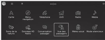 KIA Carnival (2021) - Vue du passager (selon l'équipement) - 1