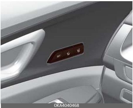 KIA Carnival (2021) - Système de mémoire de position du conducteur (selon l'équipement) - 1