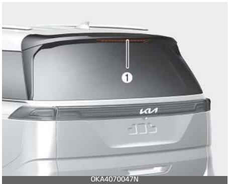 KIA Carnival (2021) - Remplacement d'une ampoule de feu d'arrêt surélevé (type DEL) - 1
