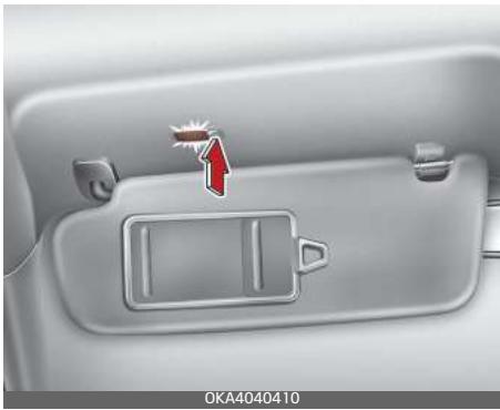 KIA Carnival (2021) - Lampe de miroir de courtoisie (selon l'équipement) - 1