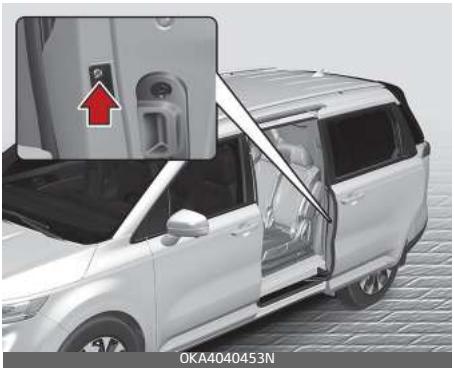 KIA Carnival (2021) - Ouverture de la porte coulissante - 3