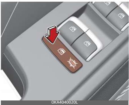 KIA Carnival (2021) - Verrouillage du toit ouvrant arrière - 1