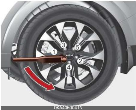 KIA Carnival (2021) - Remplacement d'un pneu - 1