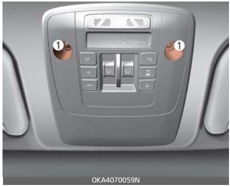 KIA Carnival (2021) - Remplacement de la lampe de lecture (type DEL) - 1