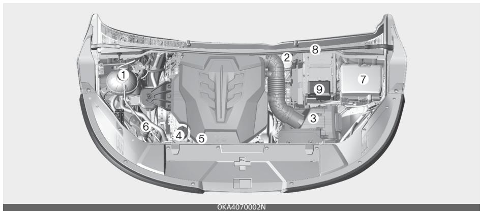 KIA Carnival (2021) - Compartiment moteur - 1