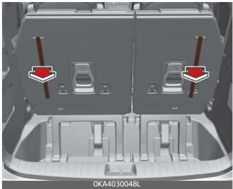 KIA Carnival (2021) - Pour ranger le siège de la 3e rangée - 4