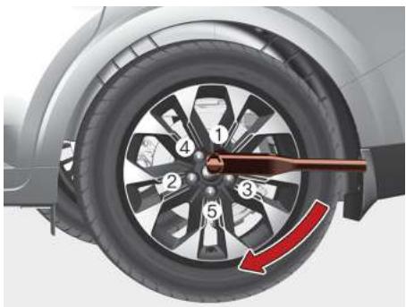 KIA Carnival (2021) - Remplacement d'un pneu - 5