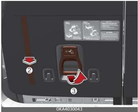 KIA Carnival (2021) - Rangement du siège arrière (3ème rangée) - 2