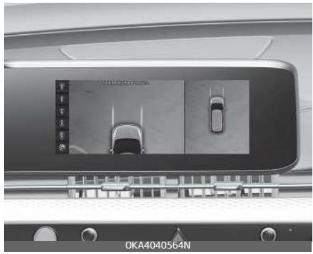 KIA Carnival (2021) - Guidage de stationnement en vue de dessus - 1