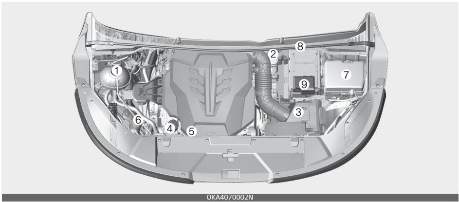KIA Carnival (2021) - Compartiment moteur - 1