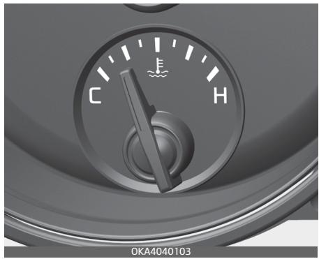 KIA Carnival (2021) - Jauge de température du liquide de refroidissement - 1