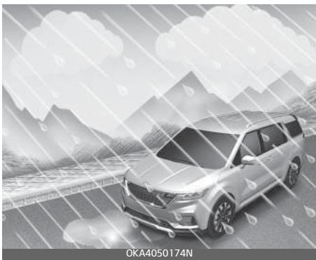 KIA Carnival (2021) - Conduire sous la pluie - 1