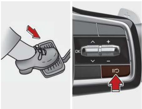KIA Carnival (2021) - Pour suspendre temporairement la fonction - 1