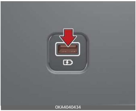 KIA Carnival (2021) - Chargeur USB (selon l'équipement) - 3