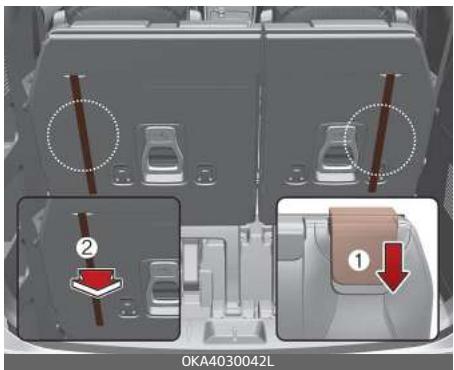 KIA Carnival (2021) - Rangement du siège arrière (3ème rangée) - 1