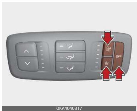 KIA Carnival (2021) - Contrôle de la vitesse du ventilateur arrière - 2