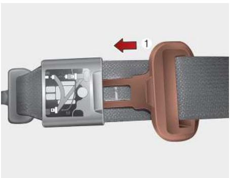 KIA Carnival (2021) - Pour détacher la ceinture centrale arrière - 3