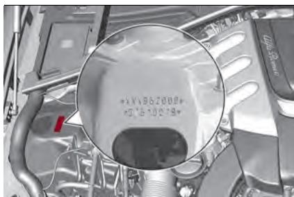 ALFA ROMEO Giulia 3 (2019-2022) - NUMÉRO DU CHÂSSIS - 2