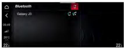 ALFA ROMEO Giulia 3 (2019-2022) - ENREGISTREMENT D'UN DISPOSITIF AUDIO Bluetooth® - 1