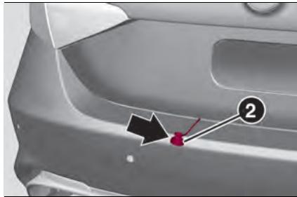 ALFA ROMEO Giulia 3 (2019-2022) - Ouverture manuelle d'urgence du hayon du coffres à bagages - 3