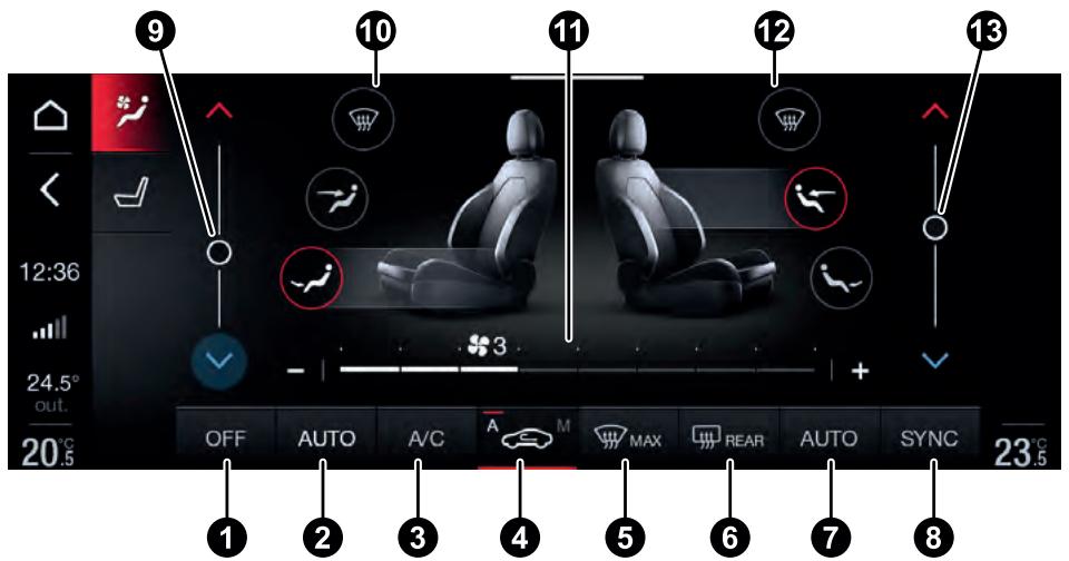 ALFA ROMEO Giulia 3 (2019-2022) - COMMANDES SUR ÉCRAN SYSTÉME CONNECT - 1