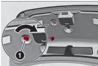 ALFA ROMEO Giulia 3 (2019-2022) - Ouverture manuelle d'urgence du hayon du coffres à bagages - 2