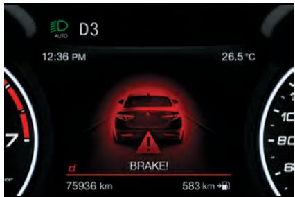 ALFA ROMEO Giulia 3 (2019-2022) - SYSTEME FCW (Forward Collision Warning) - 4