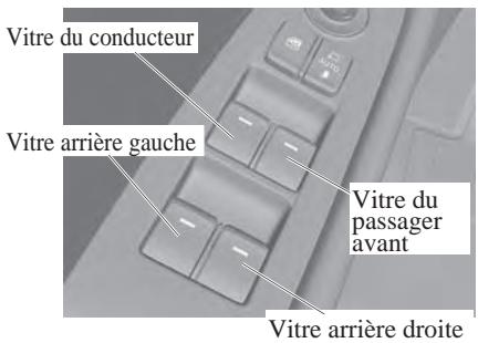 MAZDA CX-5 KE (2015-2017) - Utilisation des lève-vitres électriques - 1
