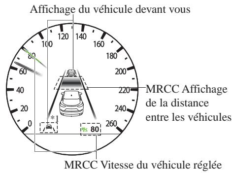 MAZDA CX-5 KE (2015-2017) - Indication d'affichage du régulateur de vitesse à radar Mazda avec fonction Stop &amp; Go (MRCC avec fonction Stop &amp; Go) - 2