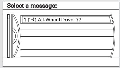 Acura TL (2014) - Lecture des messages - 2