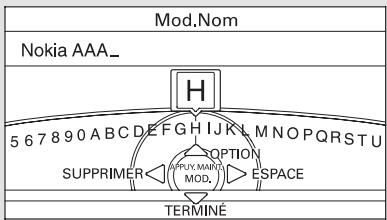 Acura TL (2014) - Modifier nom du téléphone/NIP - 2