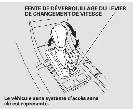 Acura TL (2014) - Déverrouillage du sélecteur - 2