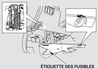 Acura TL (2014) - Ouverture manuelle du volet du réservoir à essence - 3