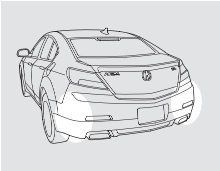 Acura TL (2014) - Fonctionnement du système d'information de l'angle mort (BSI) - 4