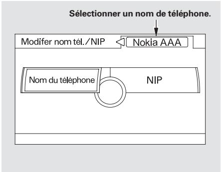 Acura TL (2014) - Modifier nom du téléphone/NIP - 1