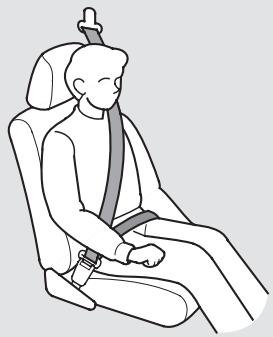 Acura TL (2014) - Bouclage et emplacement des ceintures de sécurité - 1