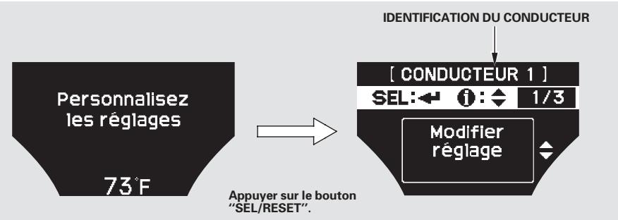 Acura TL (2014) - Programmations personelles - 1